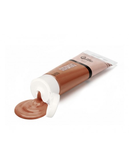 Pintura acrilica liderpapel tubo de plastico de 120 ml color marron