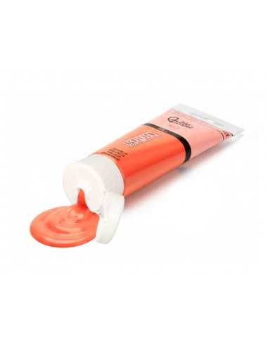 Pintura acrilica liderpapel tubo de plastico de 120 ml color rojo bermellon