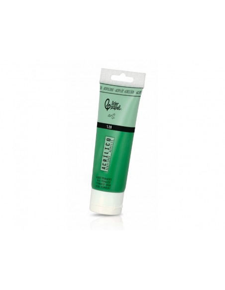 Pintura acrilica liderpapel tubo de plastico de 120 ml color verde permanente Pintura acrilica liderpapel tubo de plastico de 120 ml color verde permanente