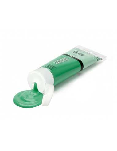 Pintura acrilica liderpapel tubo de plastico de 120 ml color verde permanente