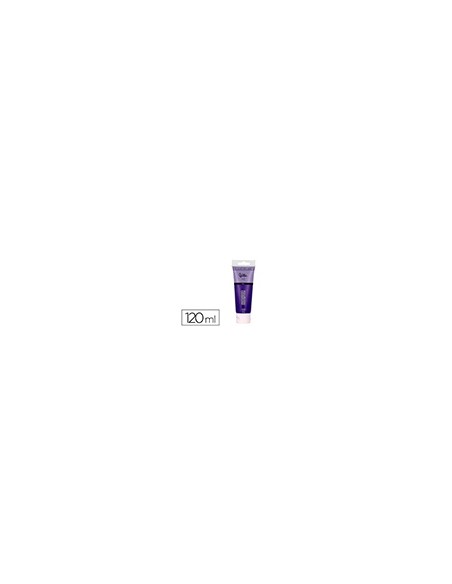Pintura acrilica liderpapel tubo de plastico de 120 ml color purpura Pintura acrilica liderpapel tubo de plastico de 120 ml color purpura