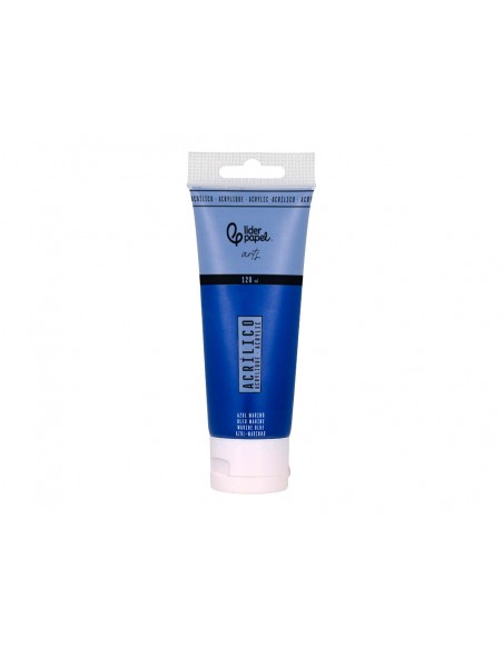 Pintura acrilica liderpapel tubo de plastico de 120 ml color azul marino
