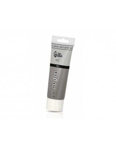 Pintura acrilica liderpapel tubo de plastico de 60 ml color gris