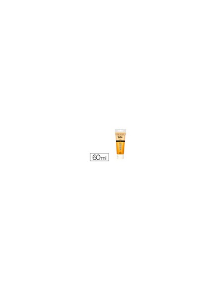Pintura acrilica liderpapel tubo de plastico de 60 ml color ocre amarillo