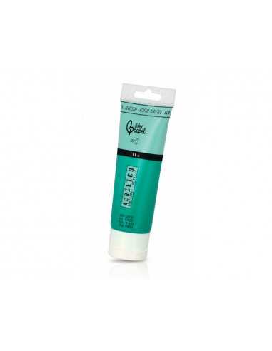 Pintura acrilica liderpapel tubo de plastico de 60 ml color verde turquesa