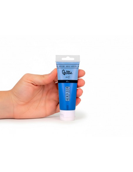 Pintura acrilica liderpapel tubo de plastico de 60 ml color azul Pintura acrilica liderpapel tubo de plastico de 60 ml color azul