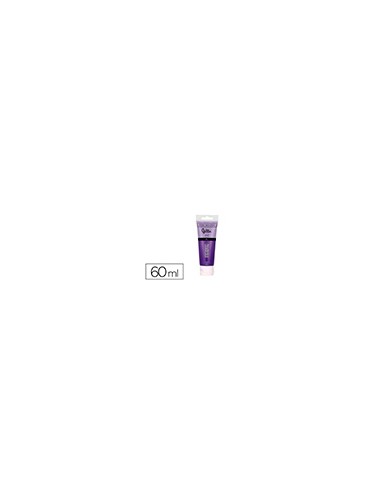 Pintura acrilica liderpapel tubo de plastico de 60 ml color violeta