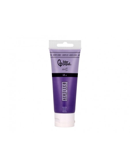 Pintura acrilica liderpapel tubo de plastico de 60 ml color violeta Pintura acrilica liderpapel tubo de plastico de 60 ml color violeta