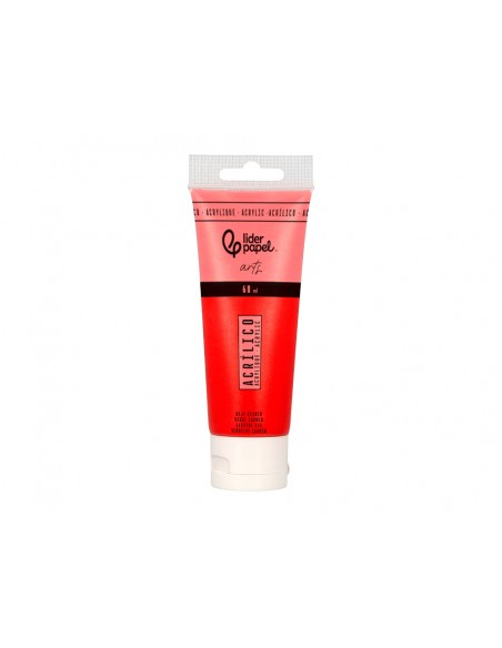 Pintura acrilica liderpapel tubo de plastico de 60 ml color rojo carmin Pintura acrilica liderpapel tubo de plastico de 60 ml color rojo carmin