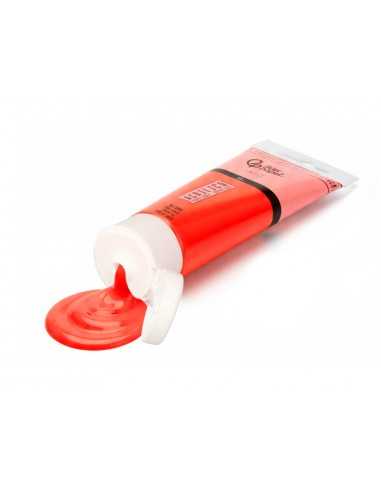 Pintura acrilica liderpapel tubo de plastico de 60 ml color rojo carmin
