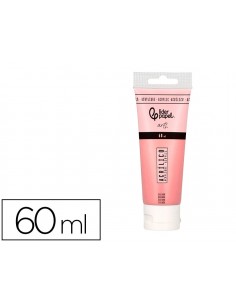 Pintura acrilica liderpapel tubo de plastico de 60 ml color salmon