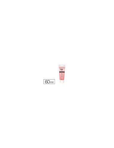 Pintura acrilica liderpapel tubo de plastico de 60 ml color salmon