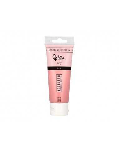 Pintura acrilica liderpapel tubo de plastico de 60 ml color salmon