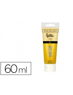 Pintura acrilica liderpapel tubo de plastico de 60 ml color amarillo napoles