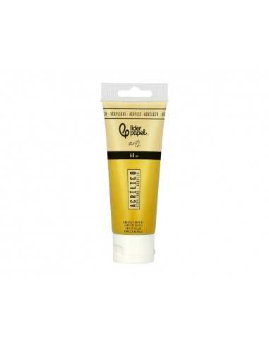 Pintura acrilica liderpapel tubo de plastico de 60 ml color amarillo napoles