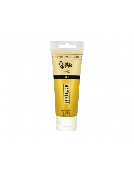 Pintura acrilica liderpapel tubo de plastico de 60 ml color amarillo napoles Pintura acrilica liderpapel tubo de plastico de 60 ml color amarillo napoles