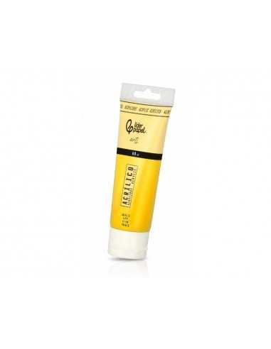 Pintura acrilica liderpapel tubo de plastico de 60 ml color amarillo