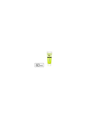 Pintura acrilica liderpapel tubo de plastico de 60 ml color verde limon