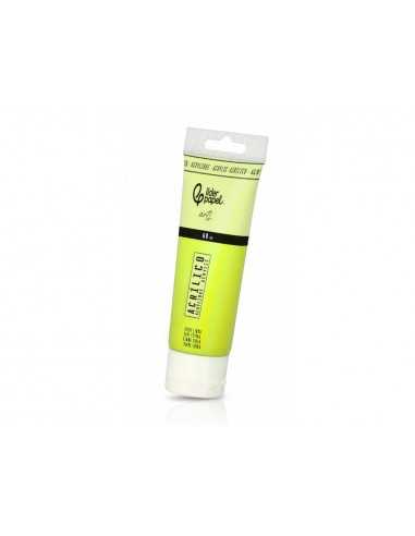 Pintura acrilica liderpapel tubo de plastico de 60 ml color verde limon