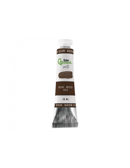 Pintura al oleo liderpapel tubo de aluminio de 20 ml color marron oscuro Pintura al oleo liderpapel tubo de aluminio de 20 ml color marron oscuro