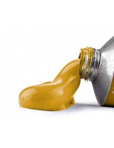 Pintura al oleo liderpapel tubo de aluminio de 20 ml color ocre amarillo