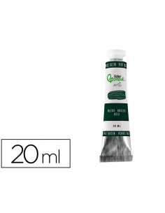 Pintura al oleo liderpapel tubo de aluminio de 20 ml color verde oliva