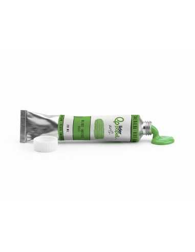 Pintura al oleo liderpapel tubo de aluminio de 20 ml color verde esmeralda