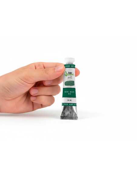 Pintura al oleo liderpapel tubo de aluminio de 20 ml color verde oscuro Pintura al oleo liderpapel tubo de aluminio de 20 ml color verde oscuro