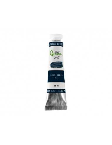 Pintura al oleo liderpapel tubo de aluminio de 20 ml color azul de prusia