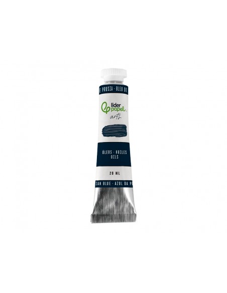 Pintura al oleo liderpapel tubo de aluminio de 20 ml color azul de prusia Pintura al oleo liderpapel tubo de aluminio de 20 ml color azul de prusia