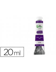 Pintura al oleo liderpapel tubo de aluminio de 20 ml color violeta