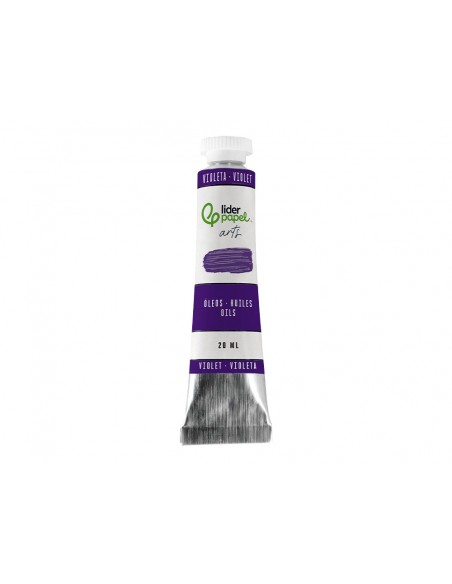 Pintura al oleo liderpapel tubo de aluminio de 20 ml color violeta Pintura al oleo liderpapel tubo de aluminio de 20 ml color violeta