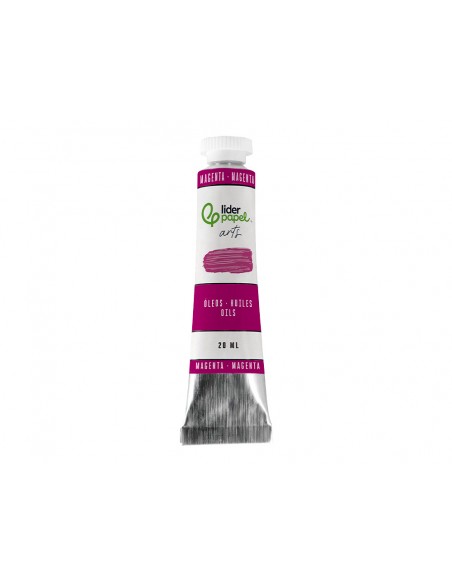Pintura al oleo liderpapel tubo de aluminio de 20 ml color magenta Pintura al oleo liderpapel tubo de aluminio de 20 ml color magenta