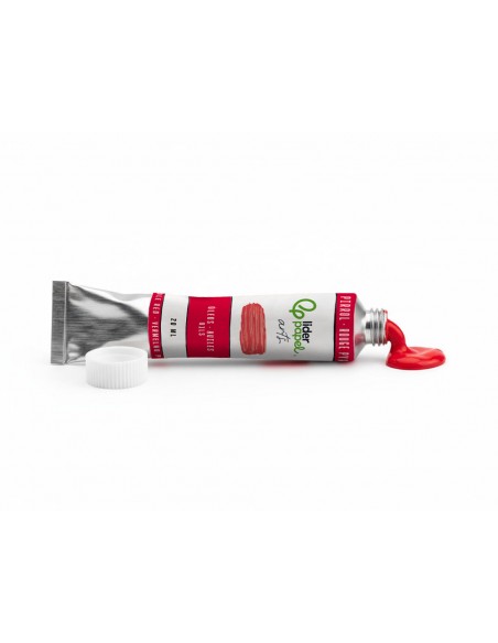 Pintura al oleo liderpapel tubo de aluminio de 20 ml color rojo pirrol