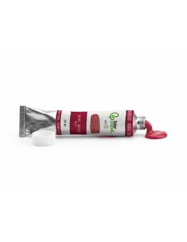 Pintura al oleo liderpapel tubo de aluminio de 20 ml color rojo burdeos