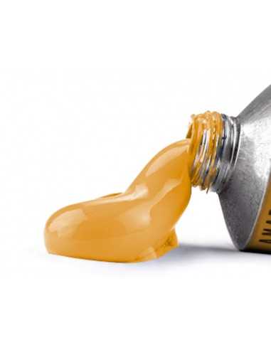 Pintura al oleo liderpapel tubo de aluminio de 20 ml color amarillo naranja
