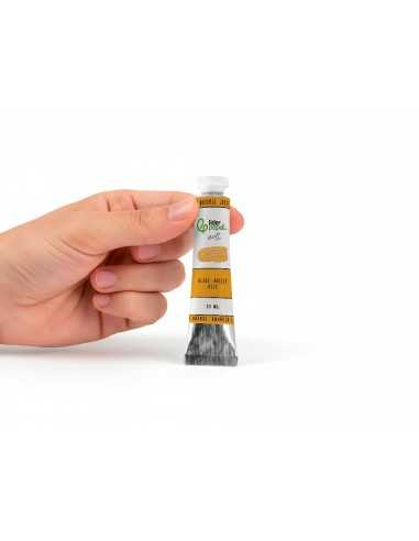Pintura al oleo liderpapel tubo de aluminio de 20 ml color amarillo naranja
