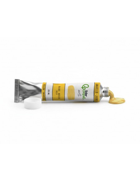 Pintura al oleo liderpapel tubo de aluminio de 20 ml color amarillo