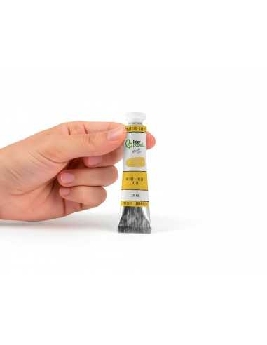 Pintura al oleo liderpapel tubo de aluminio de 20 ml color amarillo