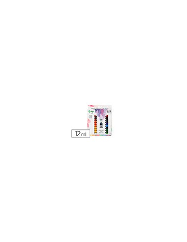 Pintura al oleo liderpapel caja de 24 tubos de aluminio de 12 ml colores surtidos