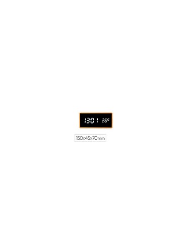 Reloj q-connect sobremesa digital con temperatura 150x45x70mm