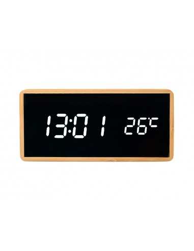 Reloj q-connect sobremesa digital con temperatura 150x45x70mm