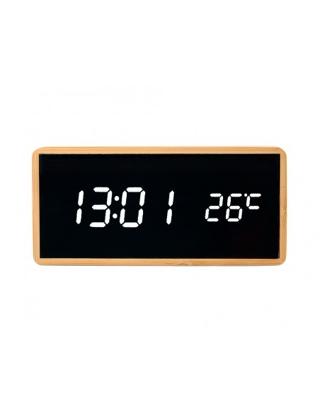 Reloj q-connect sobremesa digital con temperatura 150x45x70mm