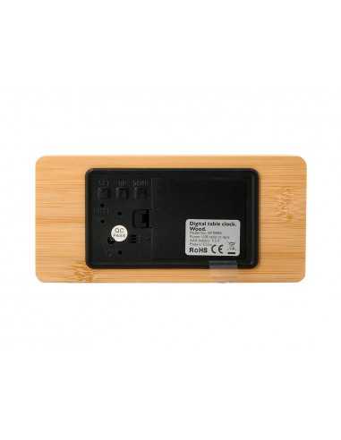 Reloj q-connect sobremesa digital con temperatura 150x45x70mm