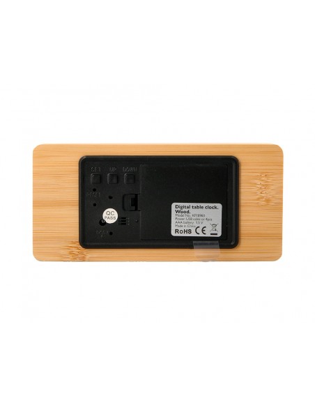 Reloj q-connect sobremesa digital con temperatura 150x45x70mm