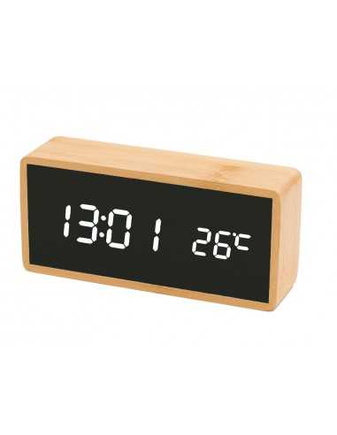 Reloj q-connect sobremesa digital con temperatura 150x45x70mm