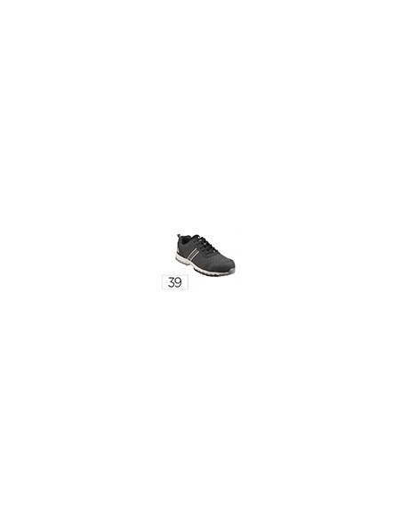 Zapato de seguridad deltaplus boston deportivo poliester con refuerzo tpu suela sellada negro talla 39