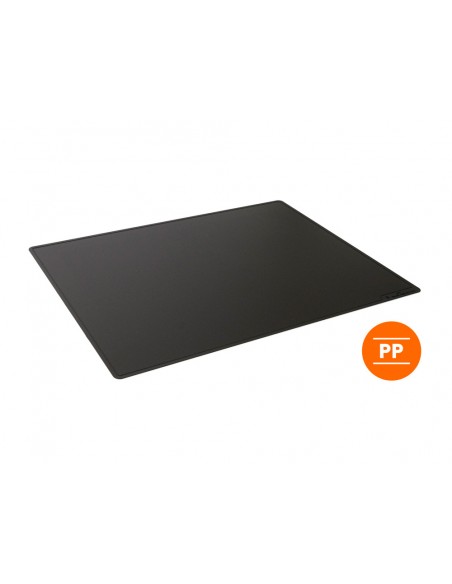 Vade sobremesa durable polipropileno antideslizante contorneado color negro 53x40 cm Vade sobremesa durable polipropileno antideslizante contorneado color negro 53x40 cm