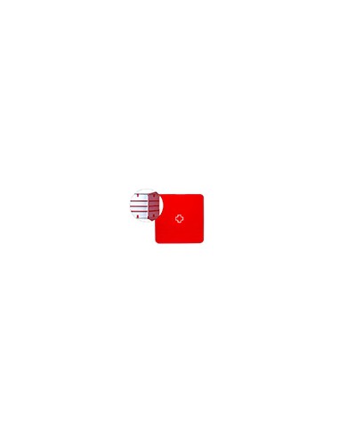 Botiquin paperflow plastico 3 estantes para medicinas 320x70x320 mm rojo