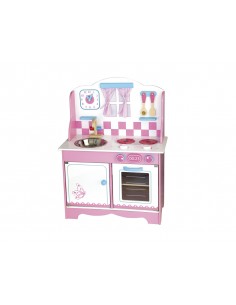 Juego andreutoys cocina madera con complementos 60x30x80 cm